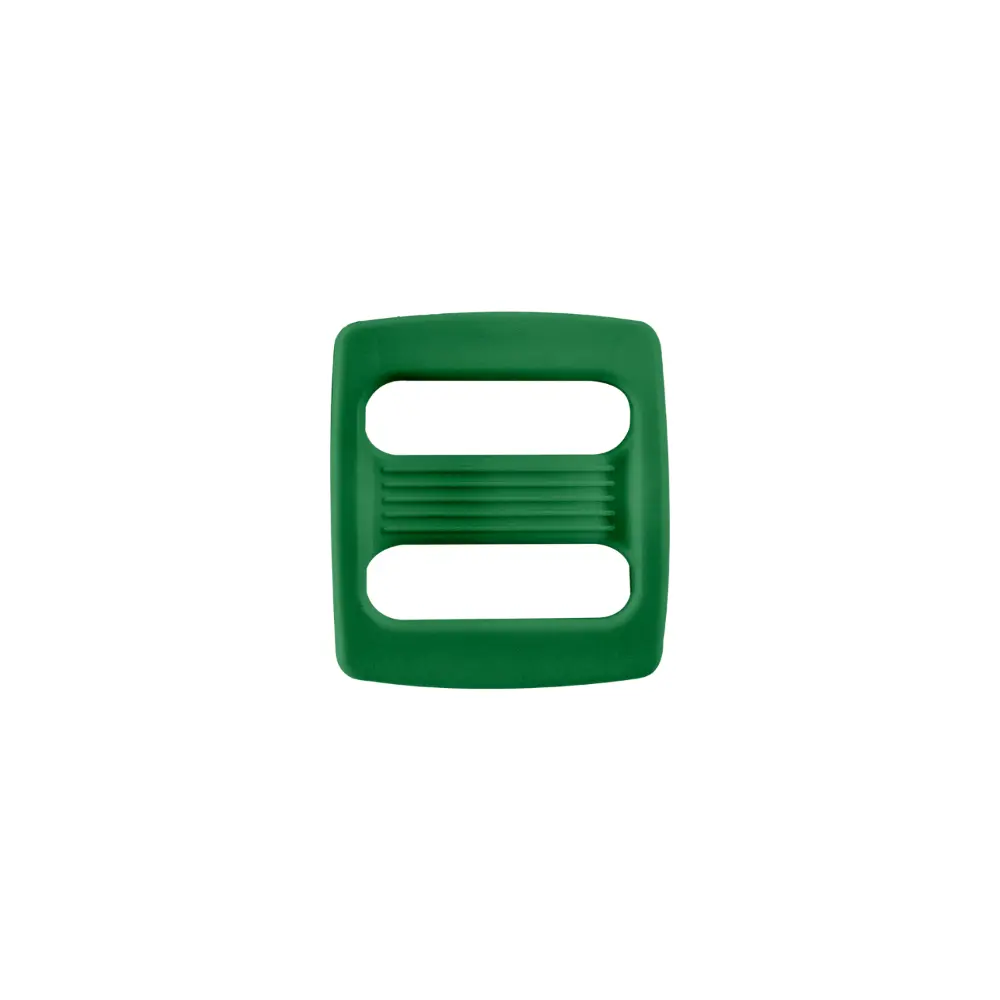 Plastic Accessories 6 10 15mm curved adjustment buckle green