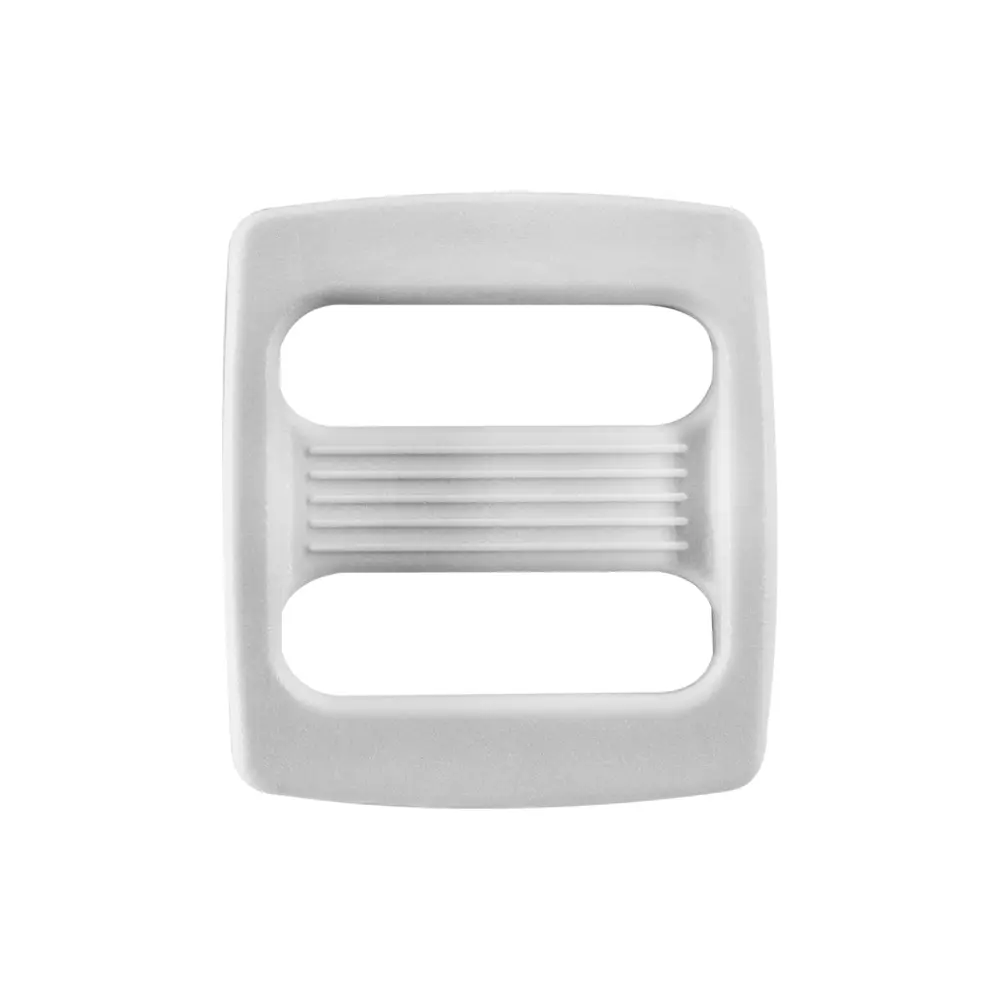Plastic Accessories 8 20mm curved adjustment buckle white