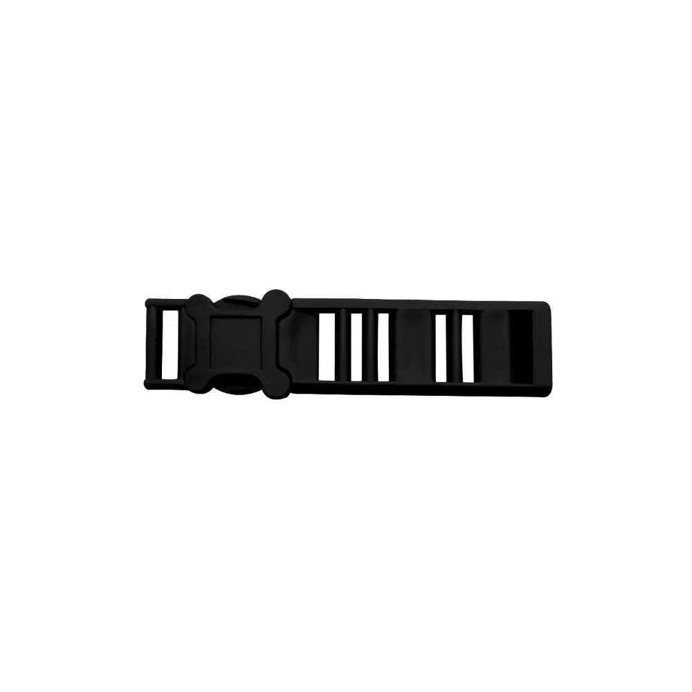 Plastic Accessories 11 black hands free buckle 20mm