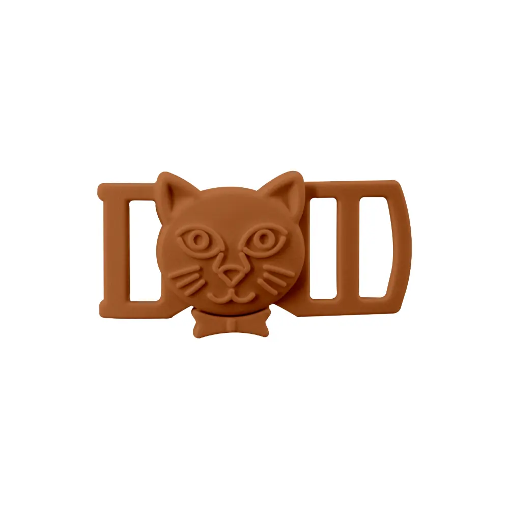 Plastic Accessories 18 Smiley Face 10mm Cat Collar Buckle